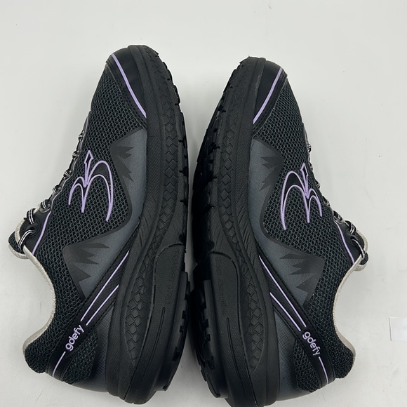 GRAVITY GDEFY MIGHTY WALK COMFORT PAIN RELIEF WOMEN SIZE 10 SHOES BLACK PURPLE - Picture 6 of 11